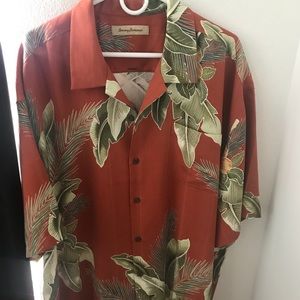 Taking Care of Hibiscus Tommy Bahama button down
